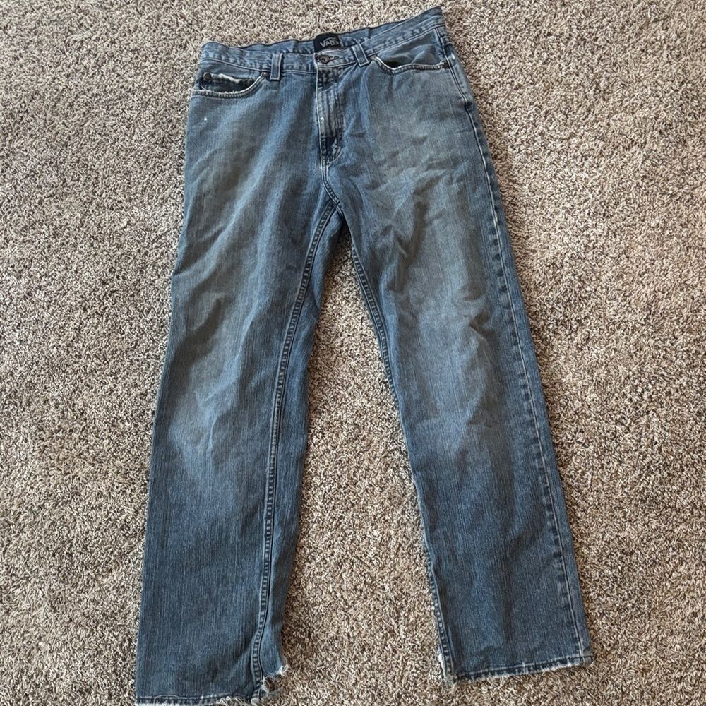 Vintage Vans Men’s 32x34 Heavyweight Cotton Dark Blue Faded Straight leg jeans